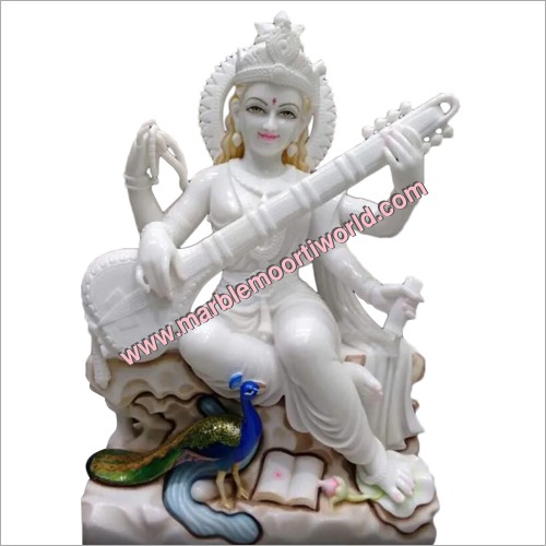 Marble Saraswati  Statue