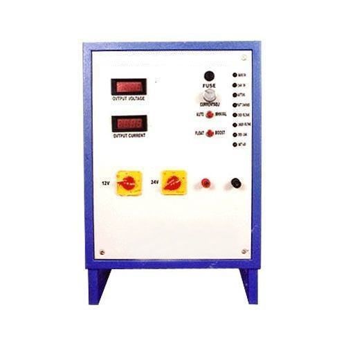 Car Battery Charger - Metal, 12 x 10 x 8 Inches, Blue | 120V AC Input, 12V DC Output, 10A Current