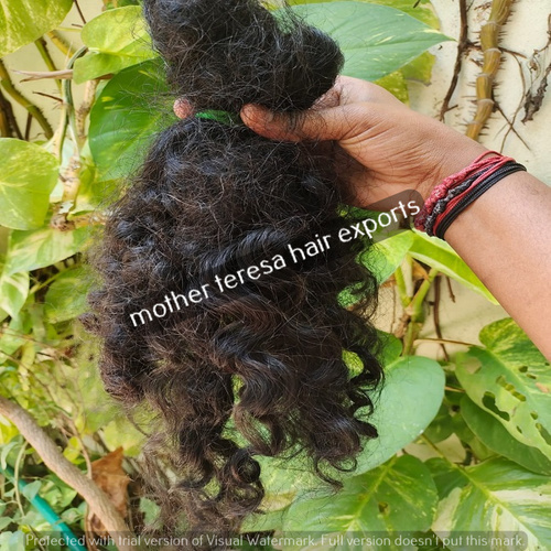 न्यू टेम्पल कलेक्शन रॉ अनप्रोसेस्ड वर्जिन कर्ली हेयर एक्सटेंशन्स एप्लीकेशन: प्रोफेशनल