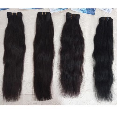 Single Drawn Remy Hair Extensions - 24 Inch, Natural Brown & Black, Soft Texture, 2-year Warranty, 300g Weight