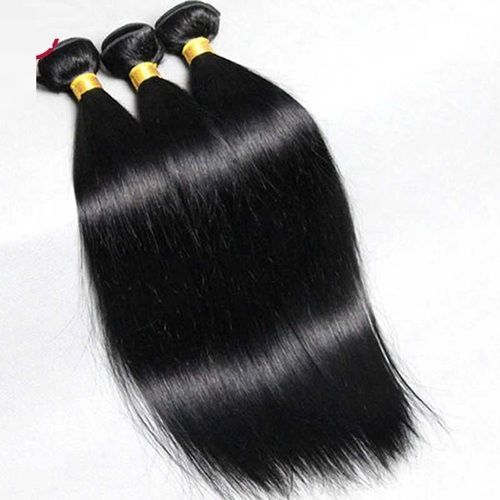 Single Drawn Remy Hair Extensions - 24 Inch, Natural Brown & Black, Soft Texture, 2-year Warranty, 300g Weight