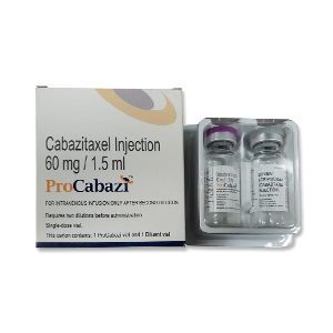 Cabazitaxel Injection - 65 Mg/1.5ml | Prostate Cancer Treatment, Who Gmp Certified, Cool & Dry Storage, 2 Years Shelf Life