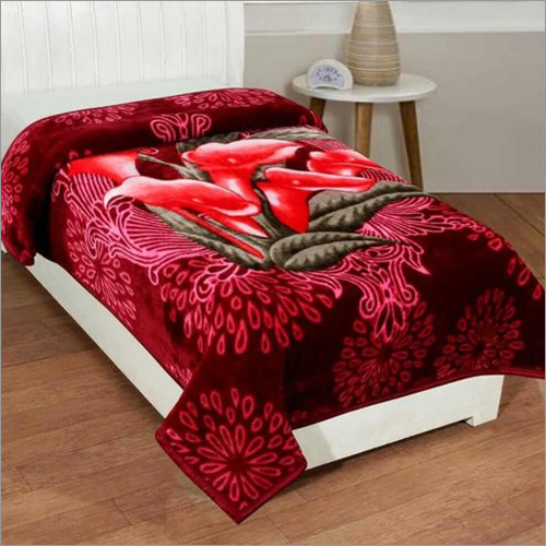 Wool Shilay Tulip Floral Soft Mink Blanket