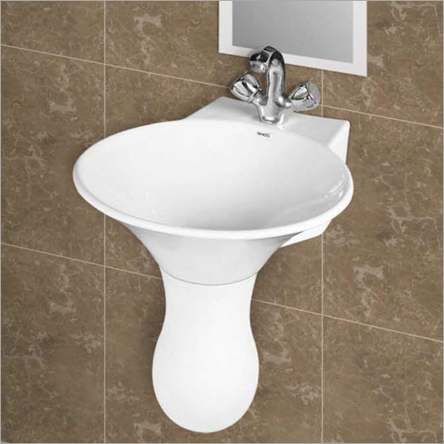 वॉश बेसिन हाफ पेडस्टल
