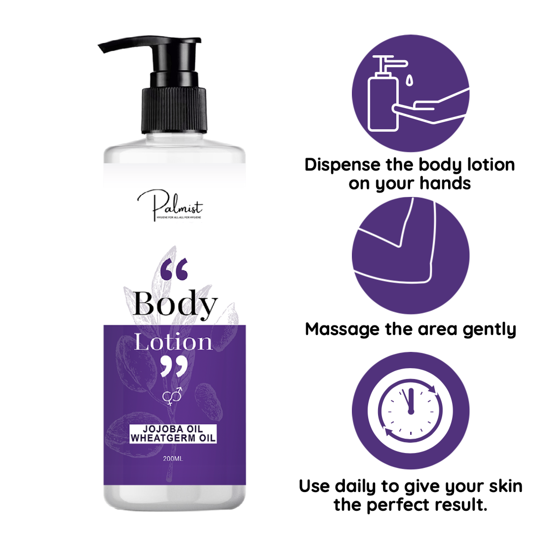 Body Lotion - 200ml Milky Hydrating Lotion | Sulphate & Paraben Free, Suitable For All Ages, Locks Moisture Into Skin