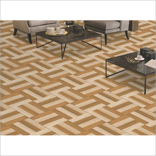 लकड़ी के चीनी मिट्टी के बरतन 24 X 24 मिमी विट्रिफाइड टाइल्स