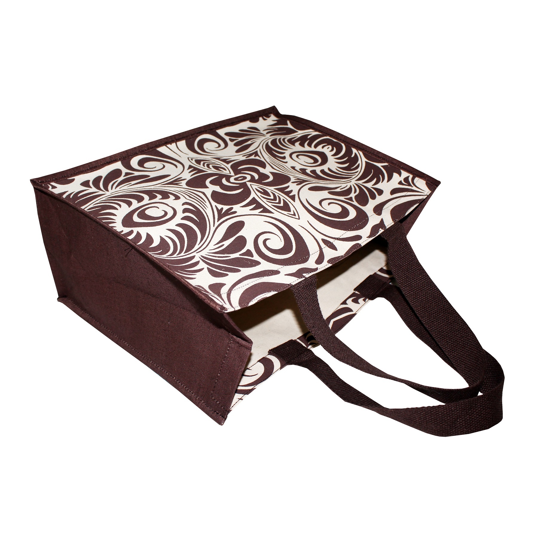 Soft Handle Allover Print Canvas Tote Bag Capacity: 15 Kgs Kg/day