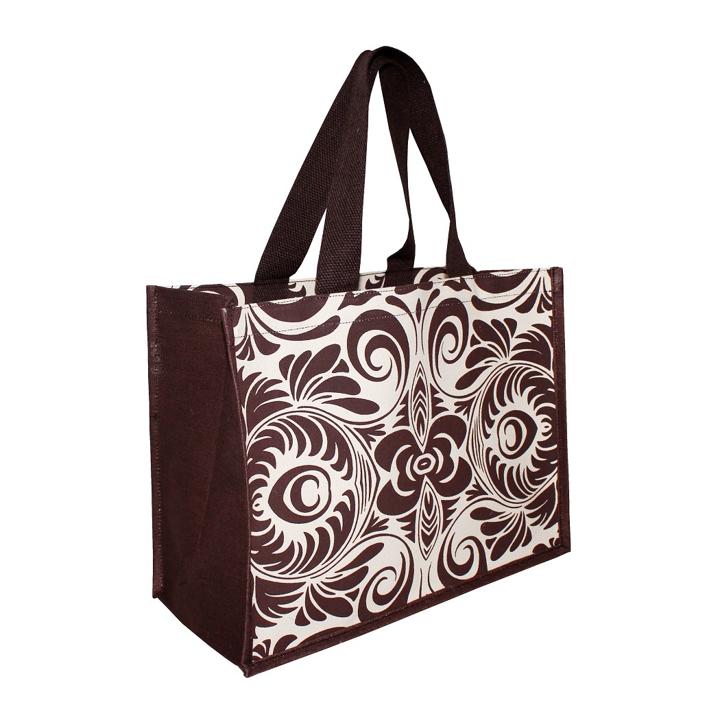 Soft Handle Allover Print Canvas Tote Bag Capacity: 15 Kgs Kg/day