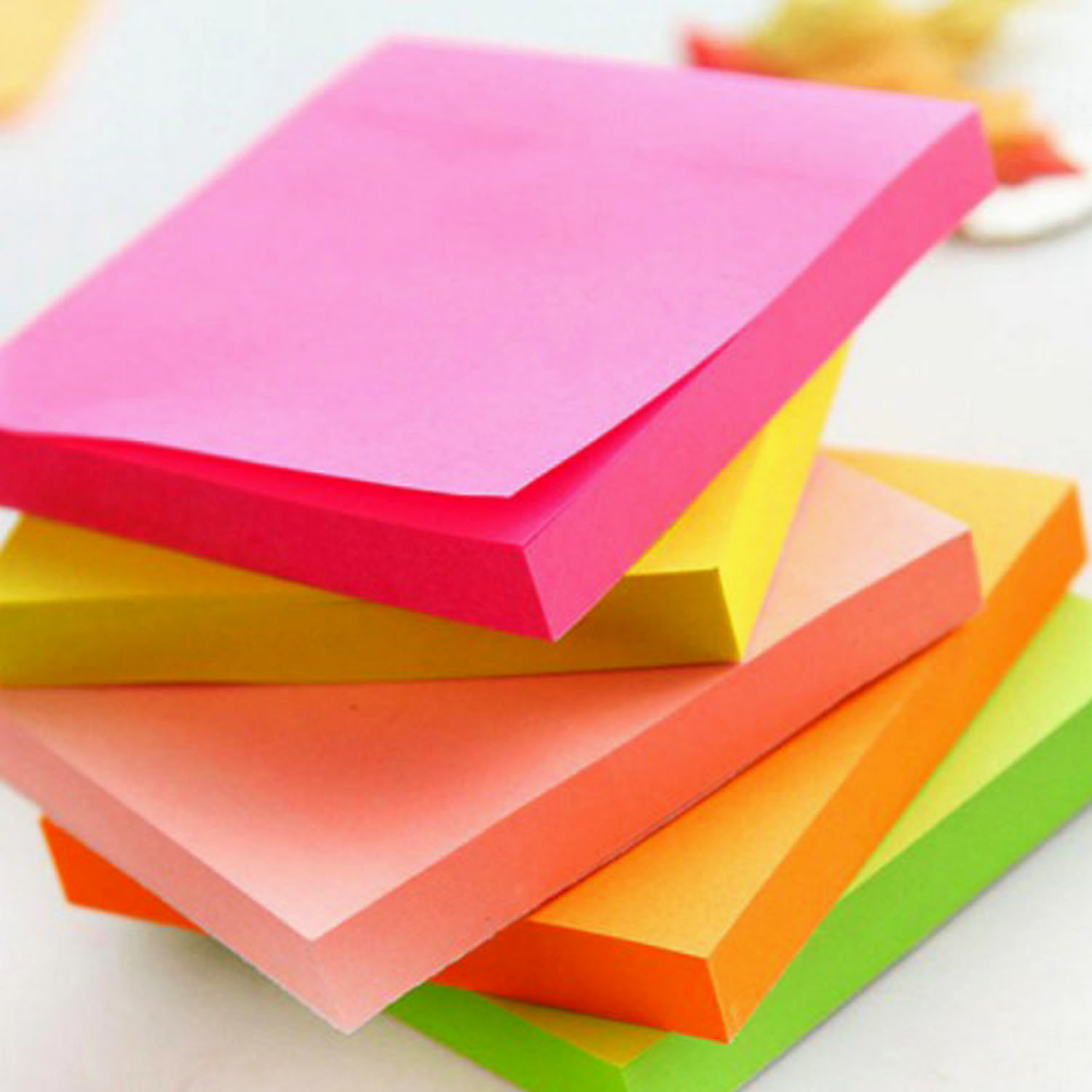 Removable Sticky Notes - Natural Wood, 3x3 Inches | Smooth Writing, 400 Sheets Set For To-do Lists And Reminders