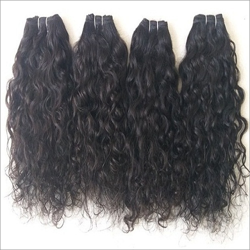 Raw Indian Virgin Curly Human Hair - Color: Natural Black/Brown