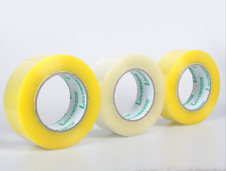 Adhesive Tape - Bopp Film, 4.3x2.2 Inches, Yellow Transparent, White Transparent, Beige Transparent | Strong Adhesion, Durable, Versatile, Easy Dispensing, 150% Elongation, 30n/cm Tensile Strength