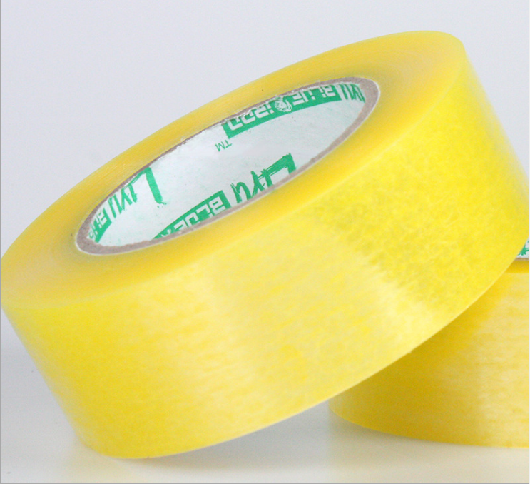 Adhesive Tape - Bopp Film, 4.3x2.2 Inches, Yellow Transparent, White Transparent, Beige Transparent | Strong Adhesion, Durable, Versatile, Easy Dispensing, 150% Elongation, 30n/cm Tensile Strength