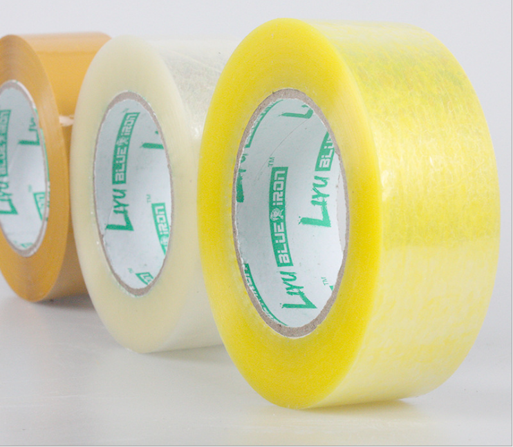 Adhesive Tape - Bopp Film, 4.3x2.2 Inches, Yellow Transparent, White Transparent, Beige Transparent | Strong Adhesion, Durable, Versatile, Easy Dispensing, 150% Elongation, 30n/cm Tensile Strength