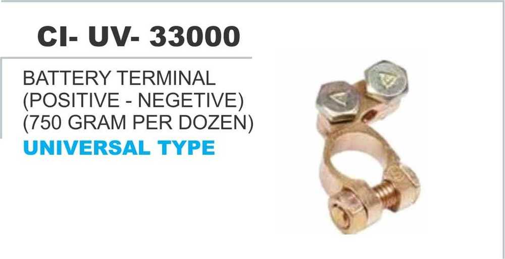 Battery Terminal Positive & Negative Vehicle Type: 4 Wheeler