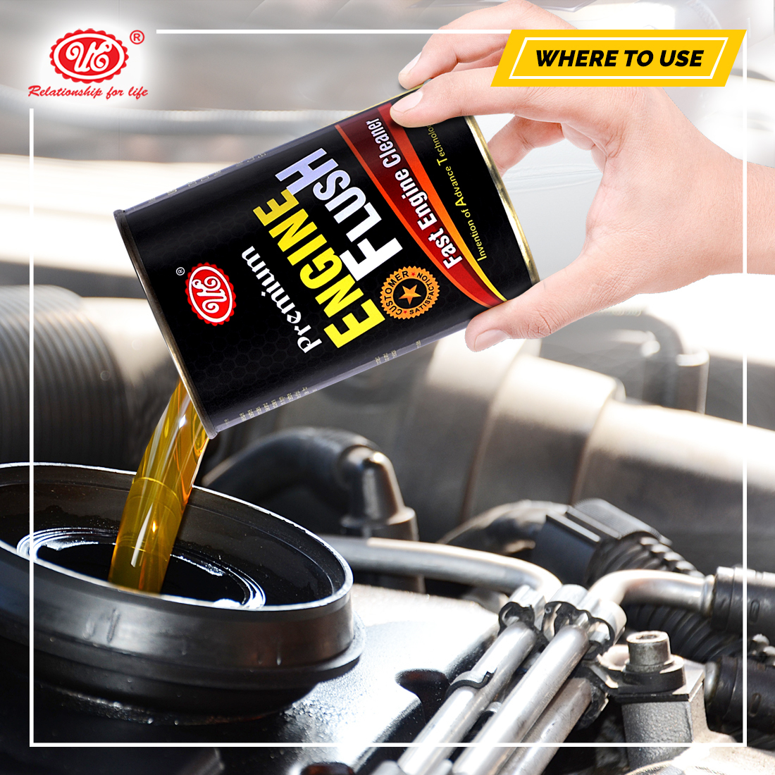 Ue Engine Flush - 60 Ml & 250 Ml Liquid | Removes Sludge And Deposits, Protects Engine Wear, Suitable For Petrol And Diesel Engines