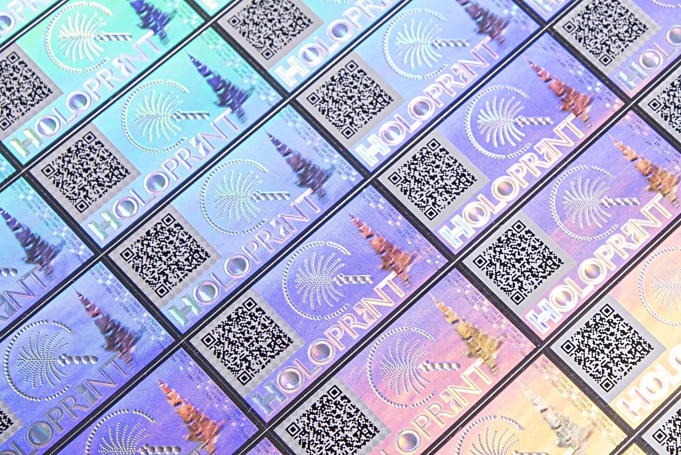 Security Holographic Sticker - Aluminium Hologram, Customized Dimensions & Colors | Anti-counterfeit, Self-adhesive, Waterproof, Scratch-off