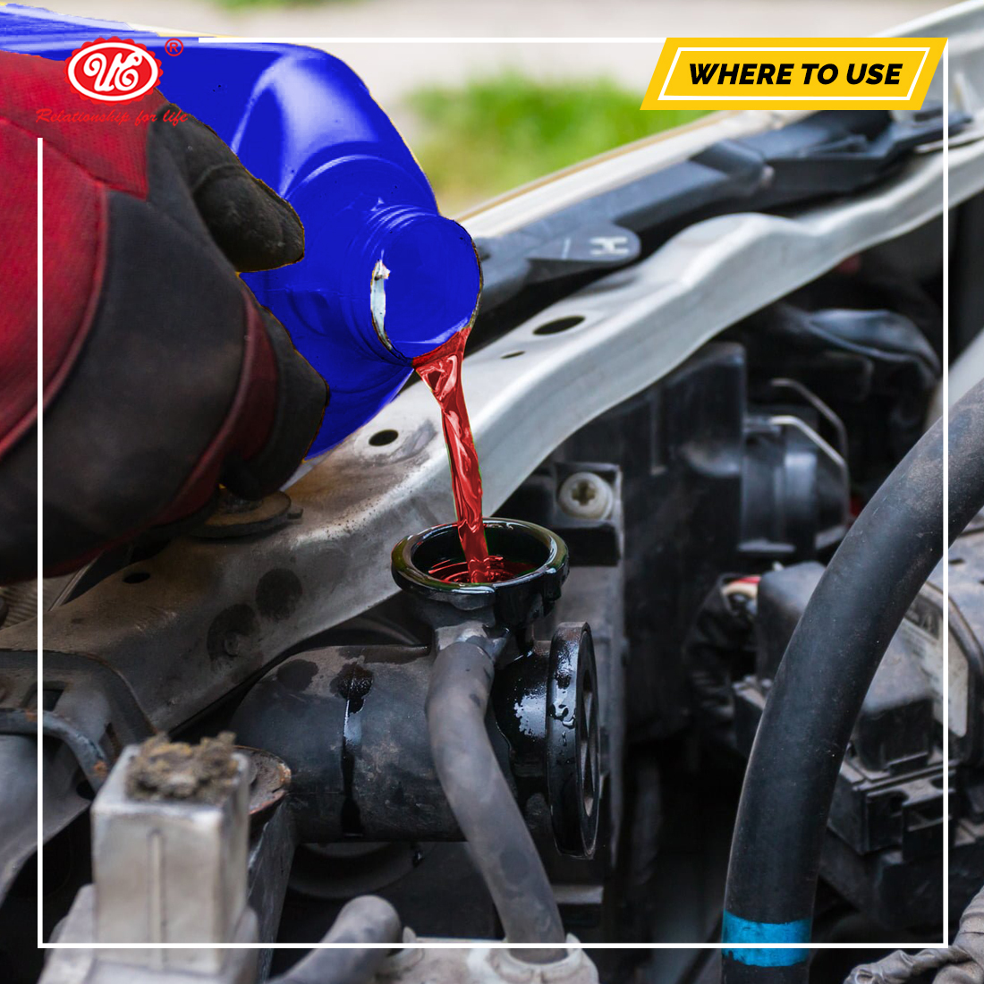 Radiator Coolant Red - Phosphate-enhanced Organic Acid, 5 Litres | Anti-rust, Eco-friendly, High Performance For All Motorcycles