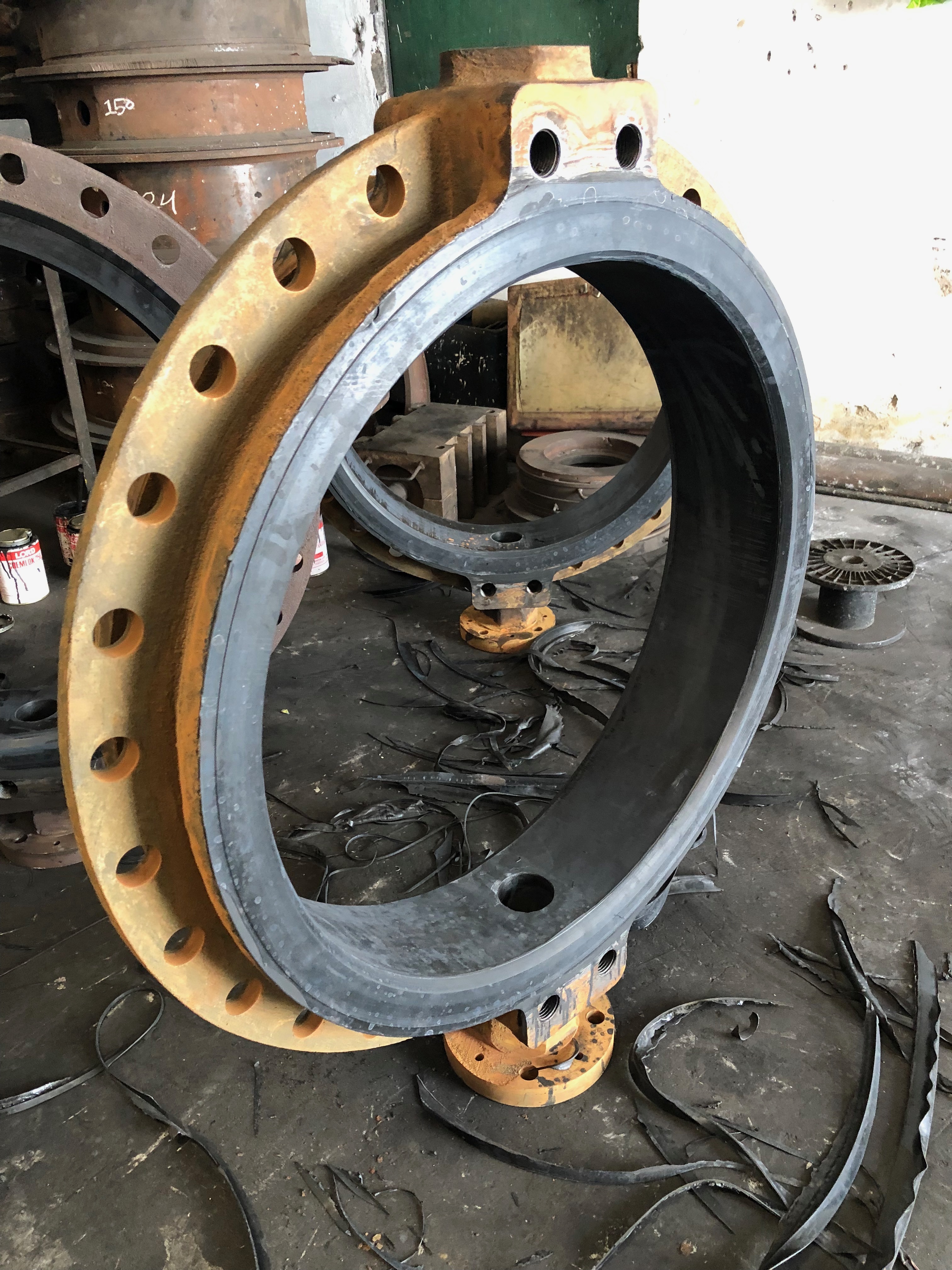 Black Butterfly Valve Rubber Lining