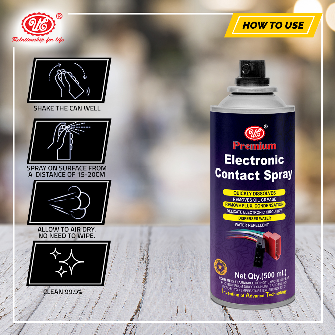 Electronic Contact Spray - Model No: Ecs-150, 150ml Spray Bottle | Fast-drying Cleaner For Electric Motors, Removes Oil, Grease, And Dirt