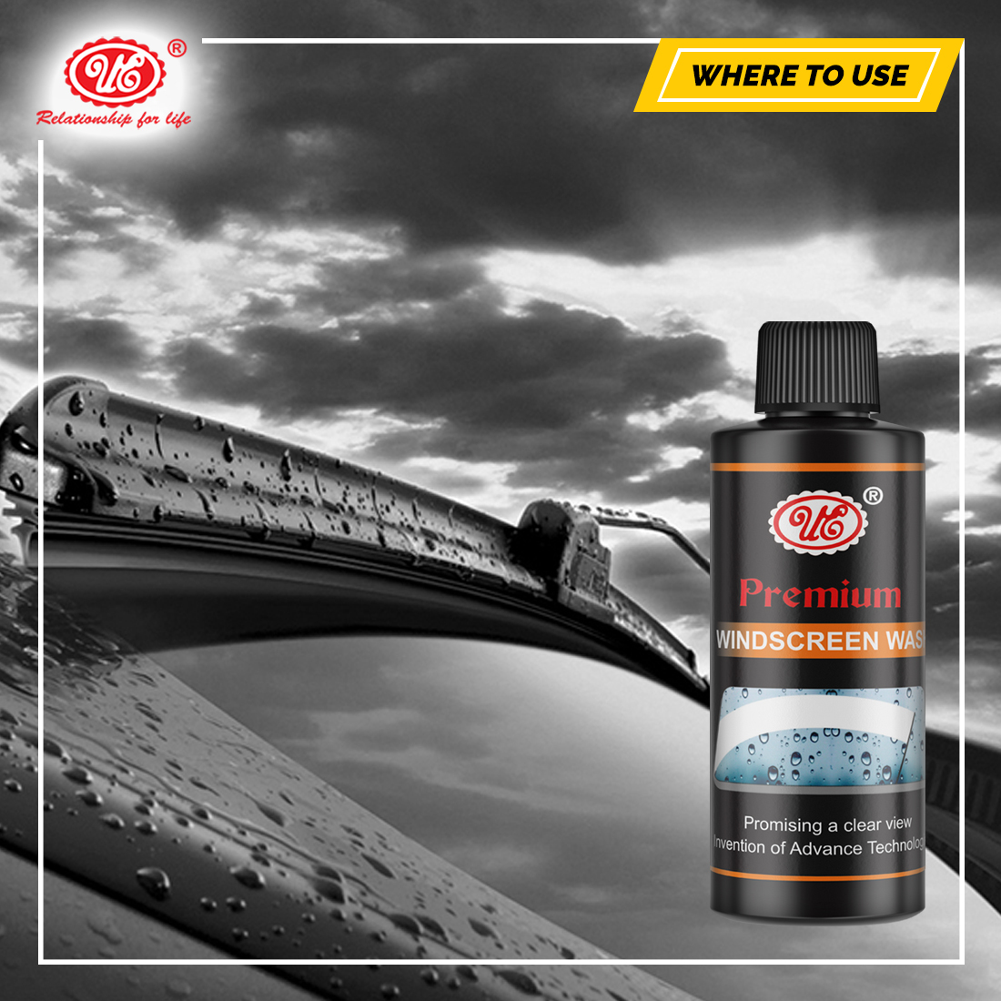 Fluid Cleaner - Liquid, 200 Ml | Ideal For Windscreen Cleaning, Improves Visibility, Reduces Night Glare, Extends Wiper Life, Cleans Dirt Easily