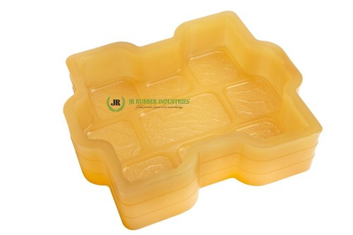 PVC Paver Mould - Virgin Quality PVC, Yellow Color | 4-5 Years Lifespan, Heavy & Light Load Bearing