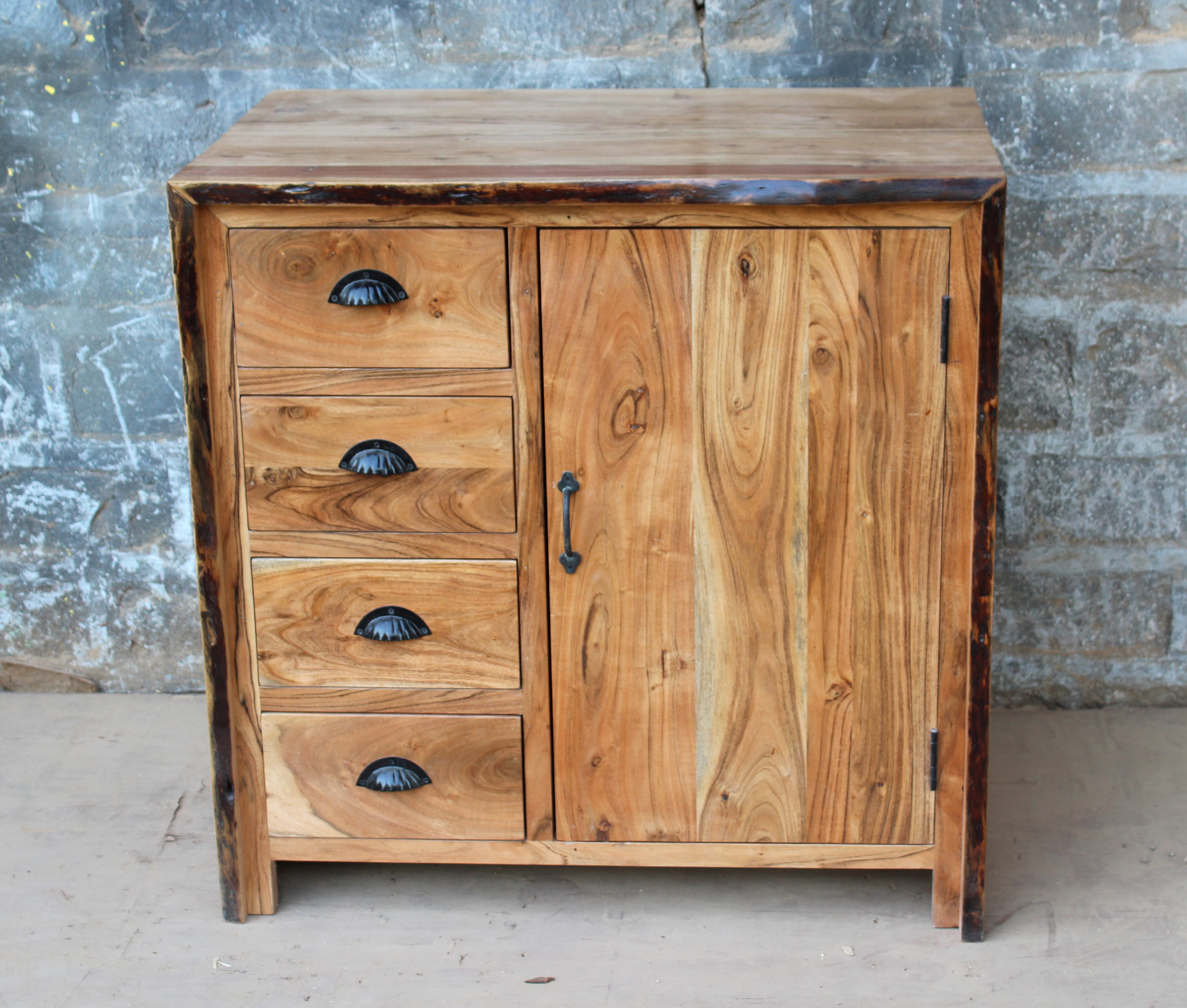 Antique Furniture House Live Edge Cabinet