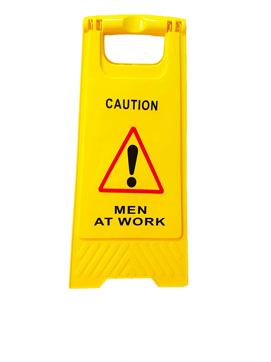 Caution Board - Plastic, 95x34x1cm | Yellow, Wet Floor Warning, Work In Progress, Men At Work