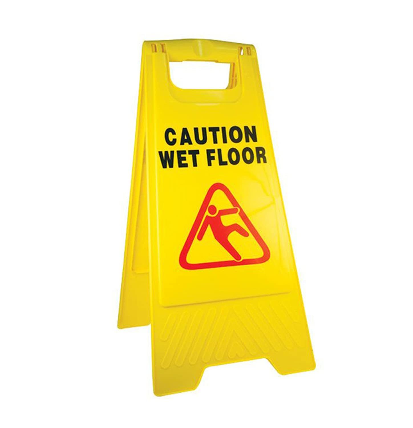 Caution Board - Plastic, 95x34x1cm | Yellow, Wet Floor Warning, Work In Progress, Men At Work
