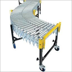Roller Conveyor - Metal, Different Sizes Available | Industrial Usage, Heavy-Duty Design