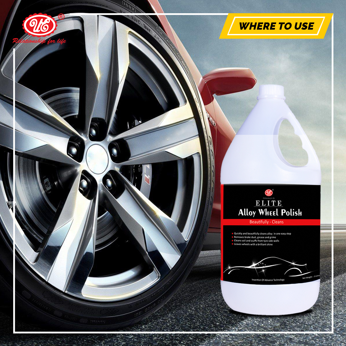 Chrome Cleaner - 5 Liters Liquid , Quickly Cleans & Polishes Chrome, Stainless Steel, Brass, Bronze & Copper For A Brilliant Shine