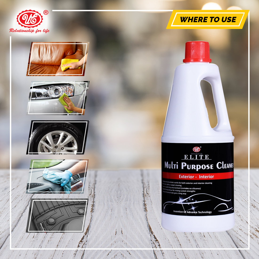 All Purpose Cleaner - Liquid Concentrate, 1 Liter Can | Heavy Duty Cleaner For Vehicles, Effective On Oil, Grease, Insect Residue