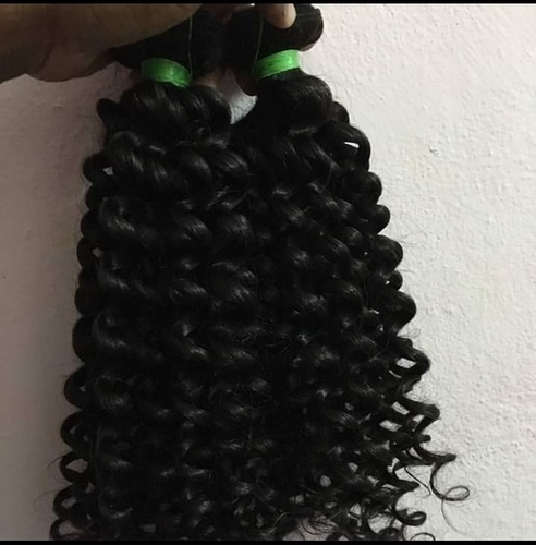 Natural Black Color Curly Hair