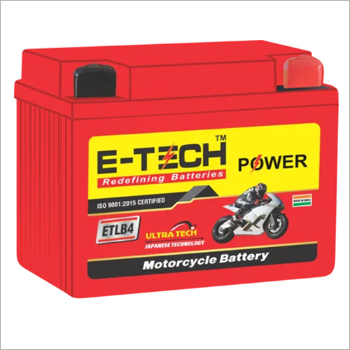 Erc ई-टेक पावर 4 Lb सेल्फ स्टार्ट मोटरसाइकिल (100Cc - 110Cc) नेट वजन: 1.33 किलोग्राम (किग्रा)