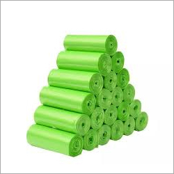 Biodegradable Garbage Bags - Biodegradable Plastic, Various Sizes , Green Drawstring Design With Astm D6400 Certification