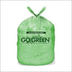Biodegradable Garbage Bags - Biodegradable Plastic, Various Sizes , Green Drawstring Design With Astm D6400 Certification