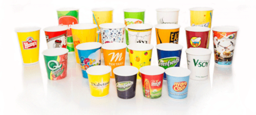 Printed Paper Tea Cup - 80 ml Capacity, White Color, Printed Pattern | Ideal for Events and Parties, 100 Pieces per Packet