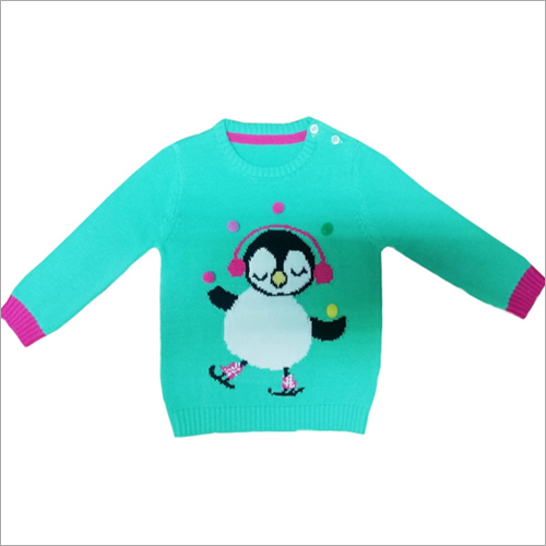 Kids Round Neck Full Sleeve Hooded Sweater - Cotton Blend, Unisex Size All, Multicolor | Long Sleeves for Comfort and Style