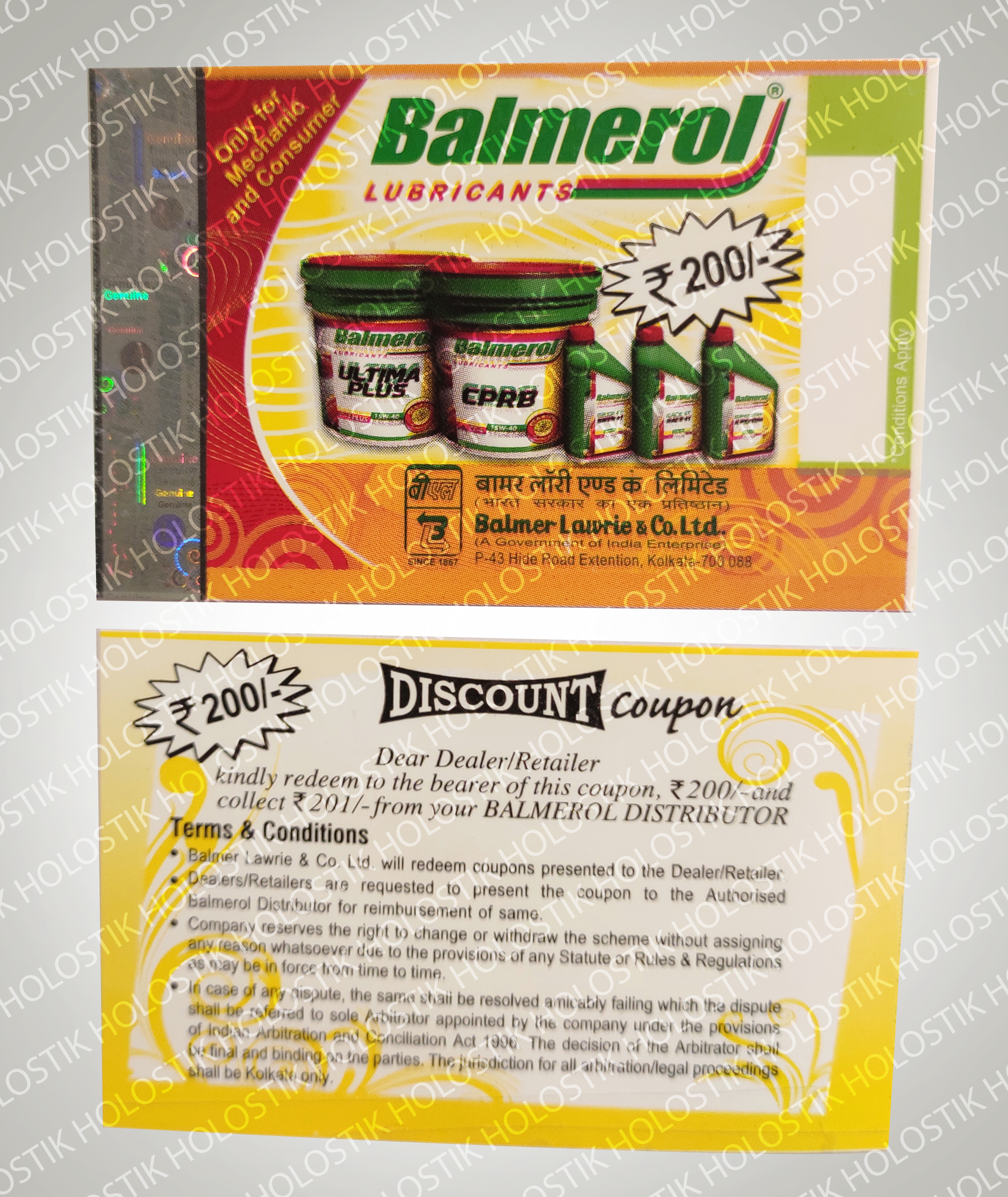 All Colour Anti-counterfeit Labels