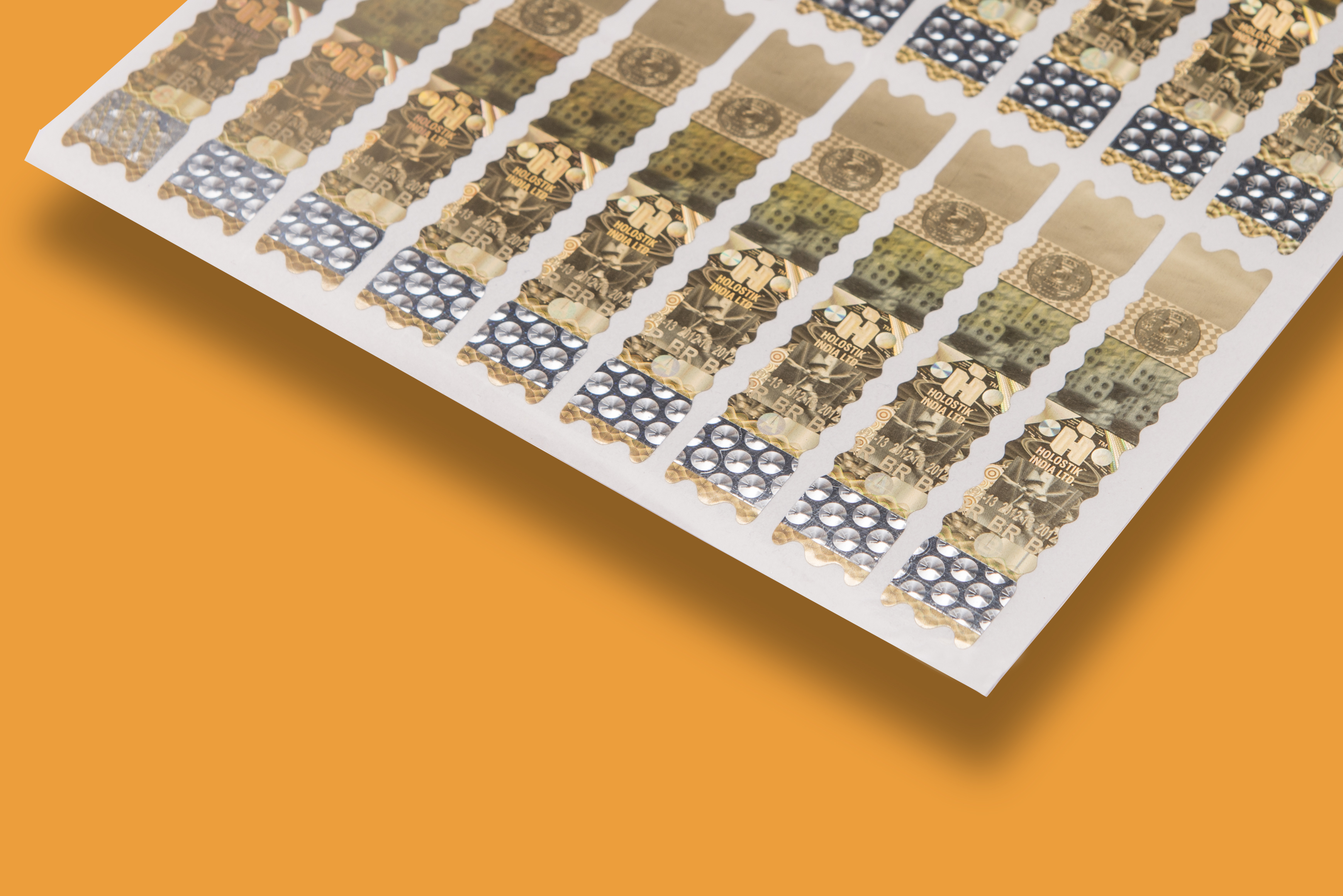 Dot Matrix Holograms - Aluminum Sheet, Customized Size & Shape | Anti-counterfeit, Holographic, Scratch-off, Self-adhesive Solutions