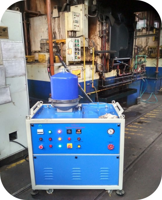 Quenching Oil Cleaning System - Color: Blue