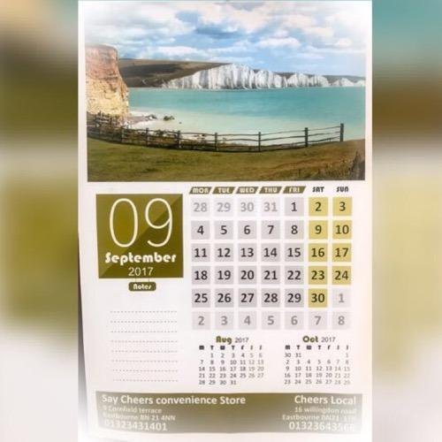 Any Colur Mount (Daily Sheets) Calendar