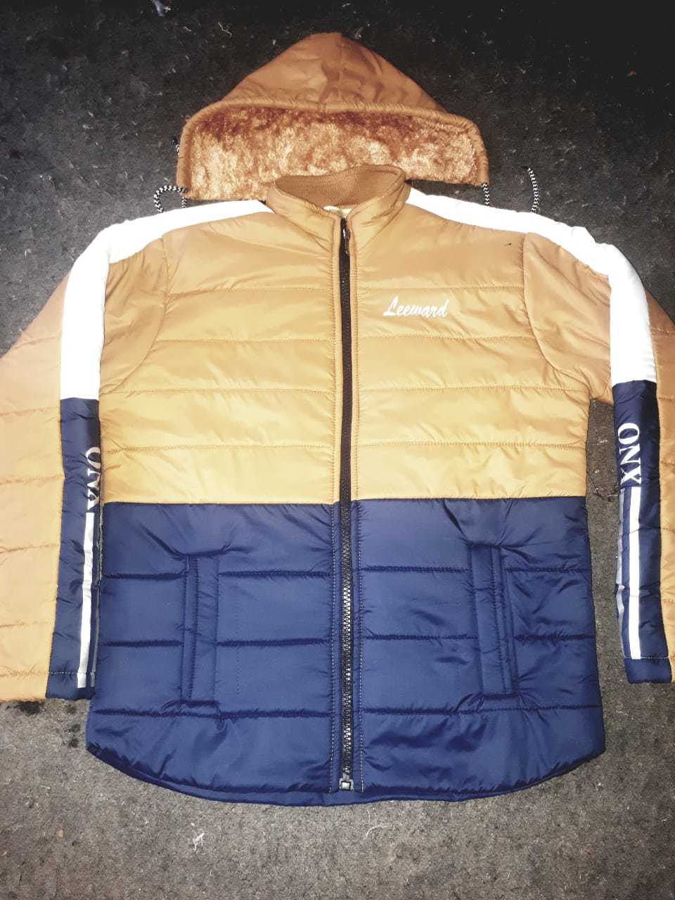 Mens Jacket - Woolen Material, Xl/xxl Size, Cream Color - Full Sleeves, Double Pockets, For Ages 25-55