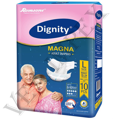 Dignity Adult Diapers - Color: White