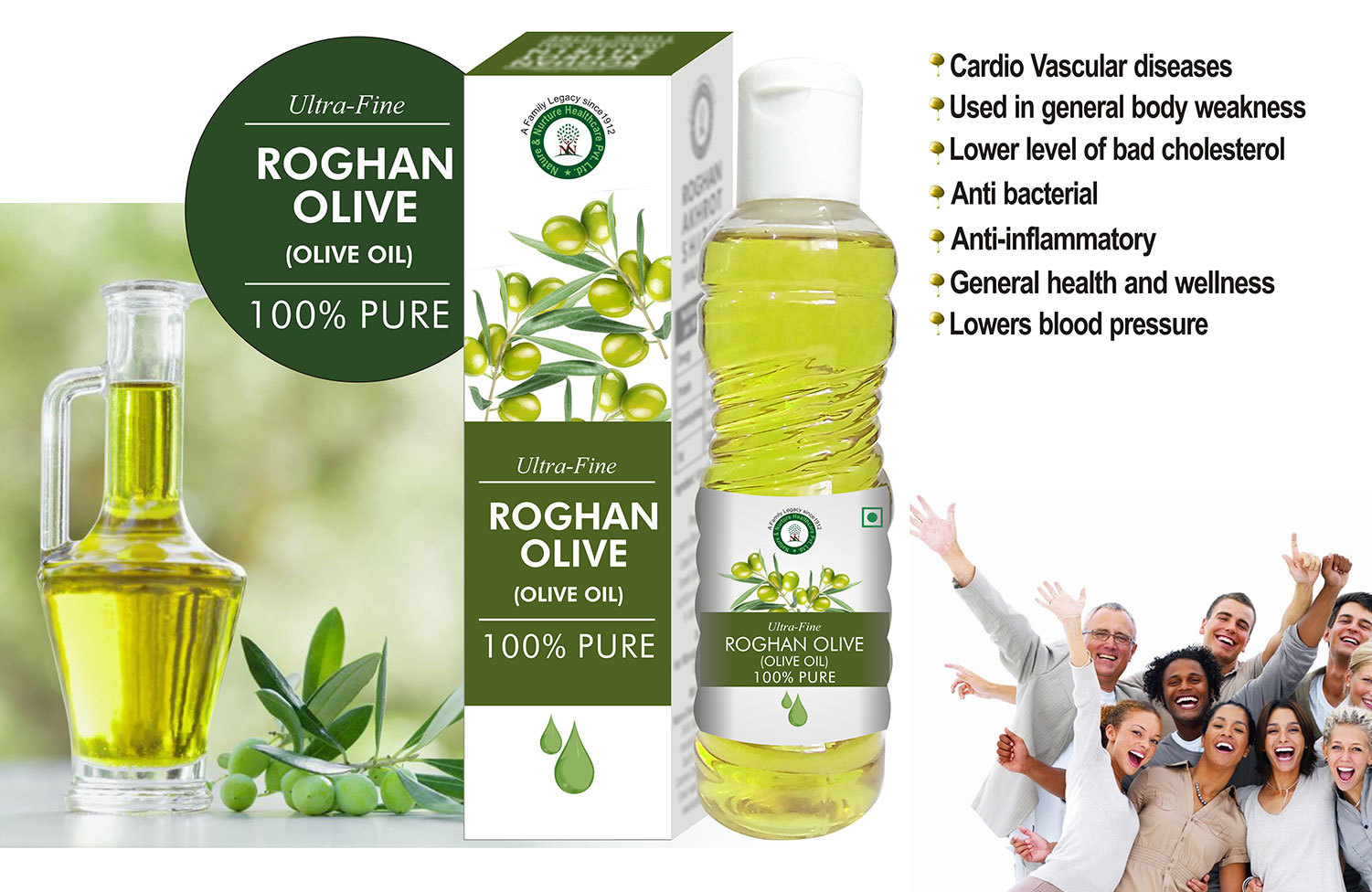 Ultra Fine Roghan Olive 50 Ml (Olive Oil)