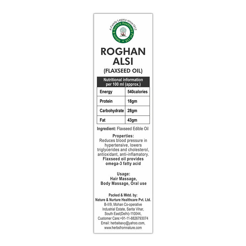 Ultra Fine Roghan Alsi 50 Ml (Flaxseed Oil)