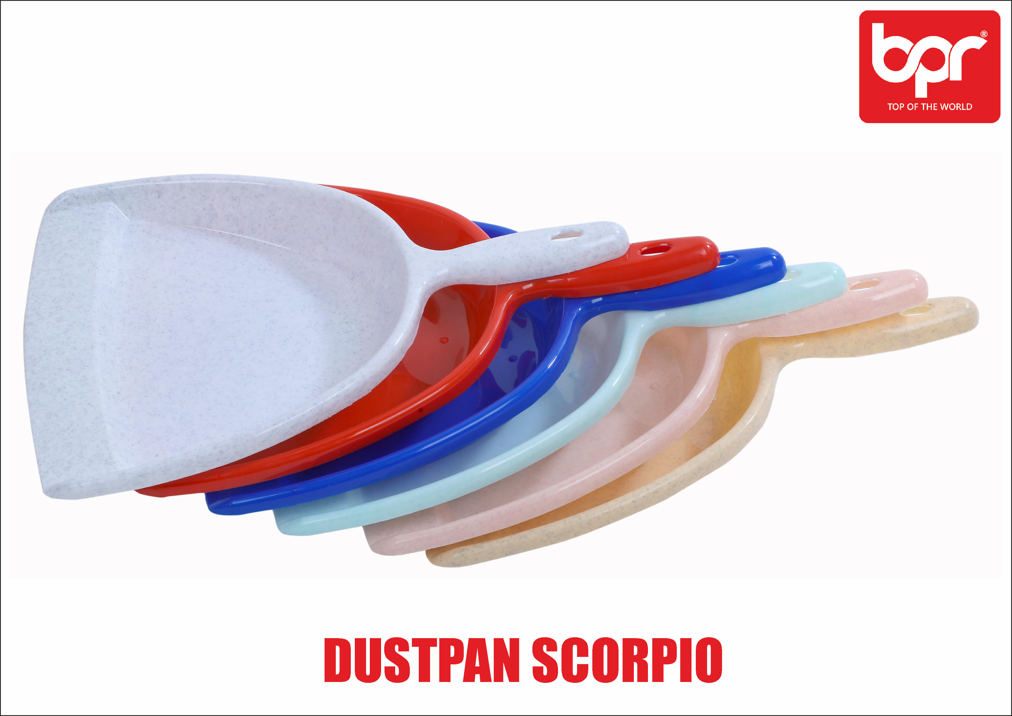 5 Colours Available Plastic Dustpan