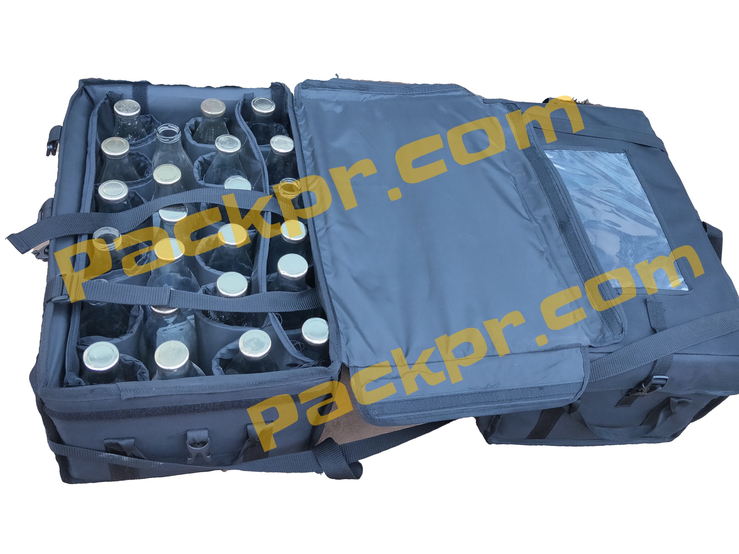 Milk Bottle Delivery Bags Manufacturer - Color: Black