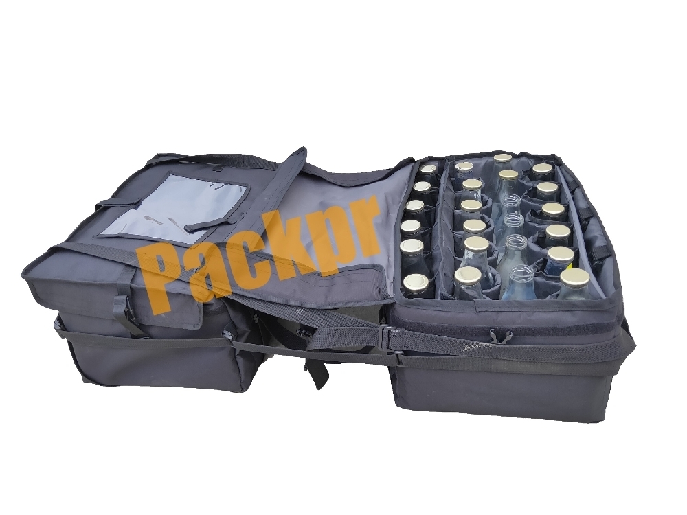 Milk Bottle Delivery Bags Manufacturer - Color: Black