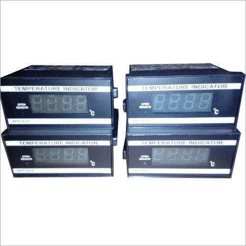 Digital Temperature Indicator - Plastic, 100mm x 70mm x 50mm | Digital Display, ±0.5% Accuracy, Panel Mount, Operating Temp -10°C to +50°C, 12-24VDC Input