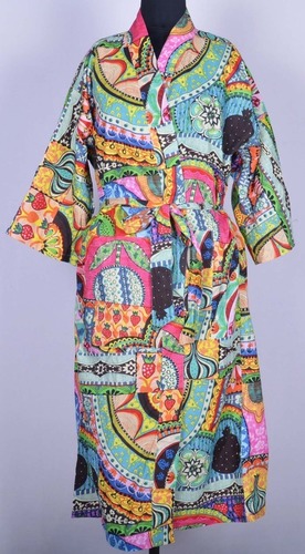 मल्टी कलर फ्लोरल प्रिंट्स फ़्री साइज़ सुंदर किमोनो